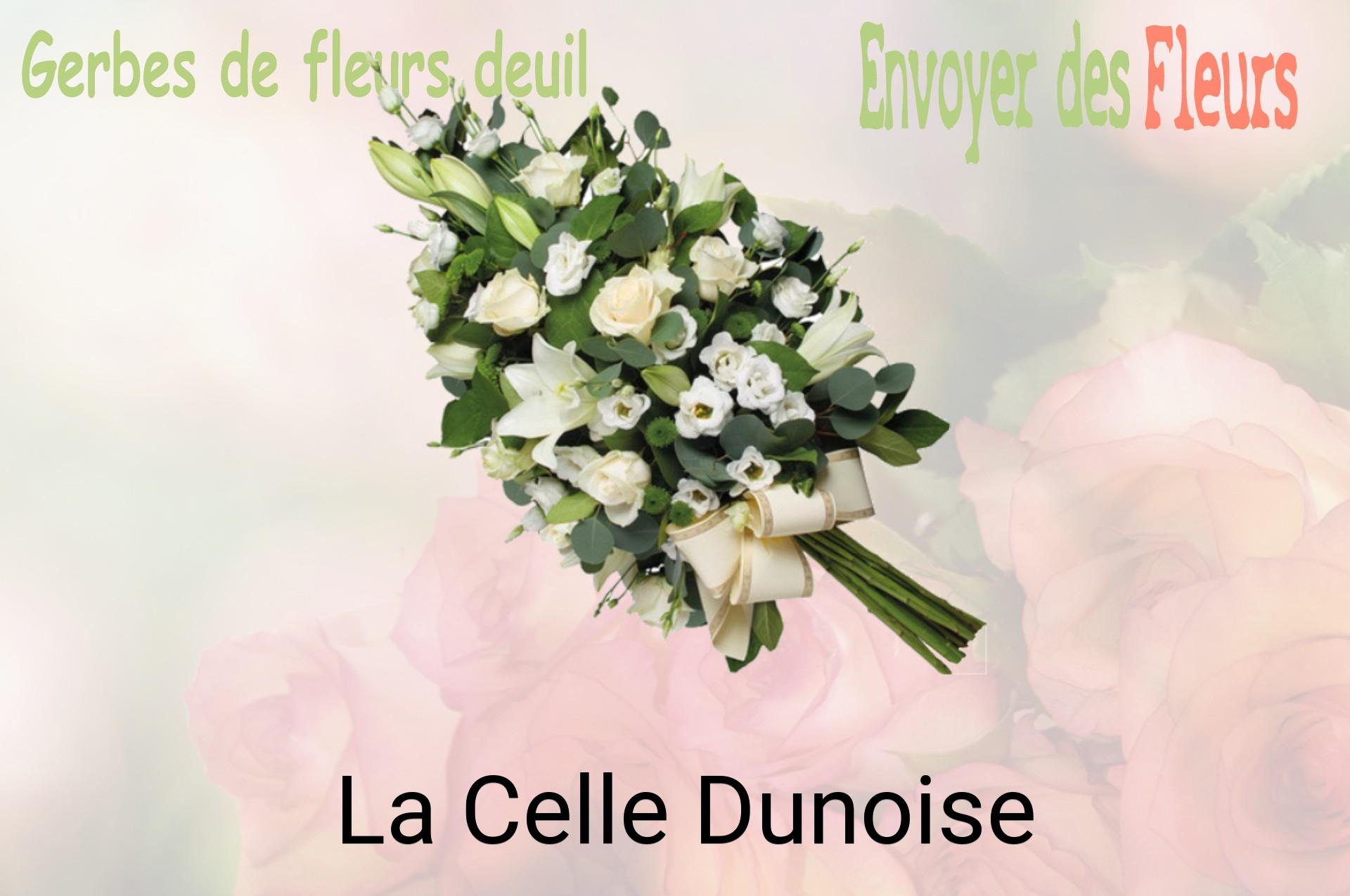 Gerbe de fleurs de deuil livrée à La Celle-Dunoise